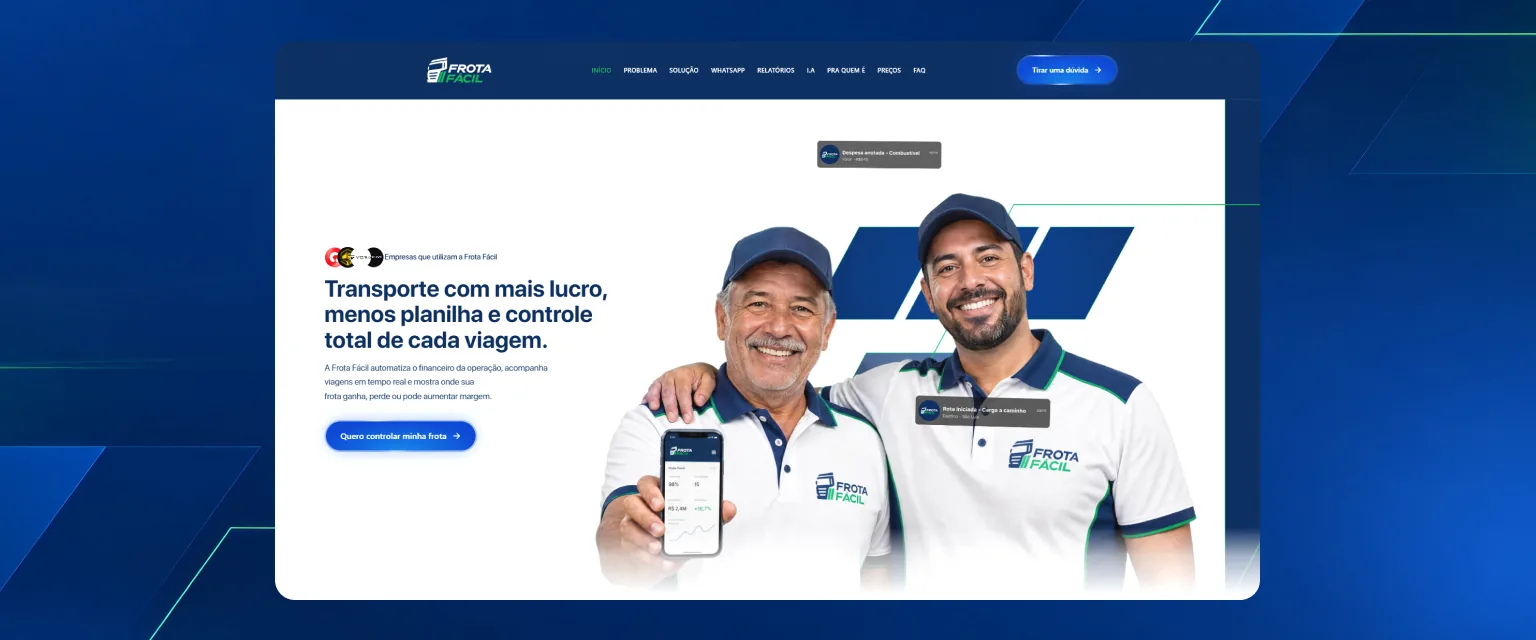 Site do projeto FROTA FÁCIL